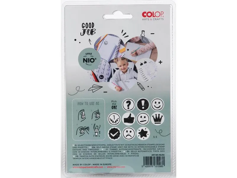 Colop Nio Stempelset Little Nio Set Lehrer, 10-teilig Colop Nio Stempelset Little Nio Set Lehrer, 10-teilig
