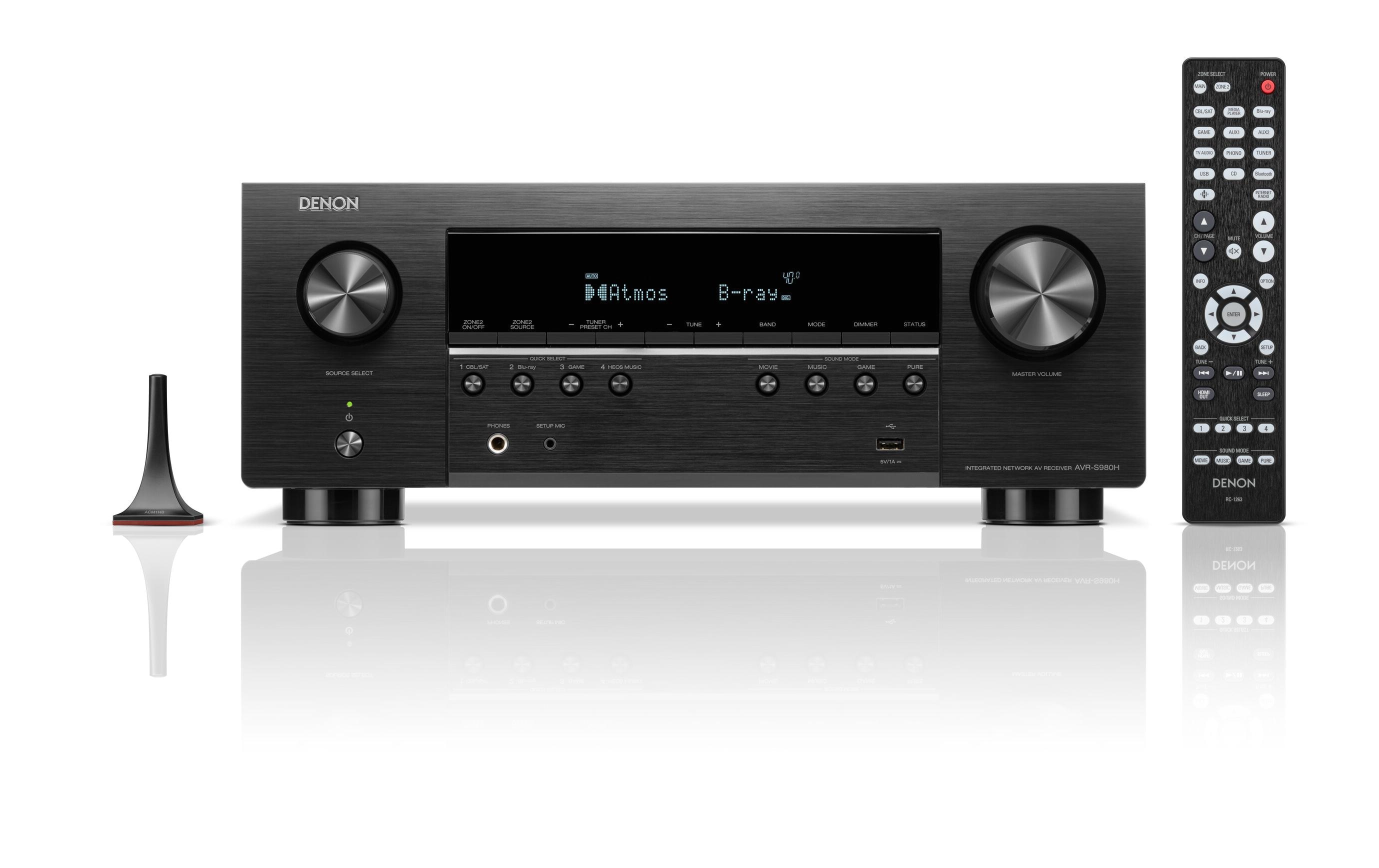 Denon AV-Receiver AVR-S980H Schwarz Denon AV-Receiver AVR-S980H Schwarz