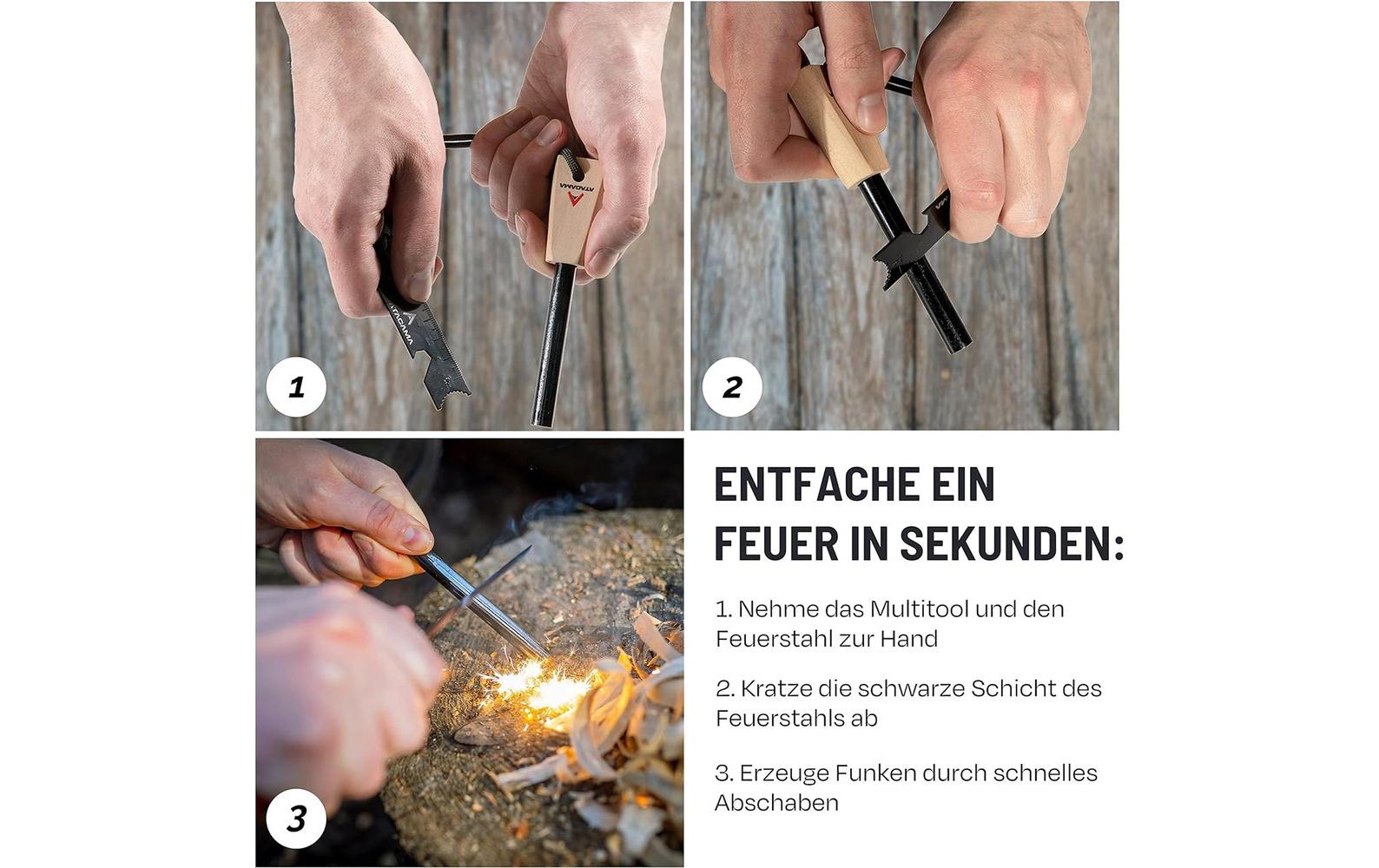 Atacama ATACAMA Feuerstahl Set - 7 tlg. - Wasserfest